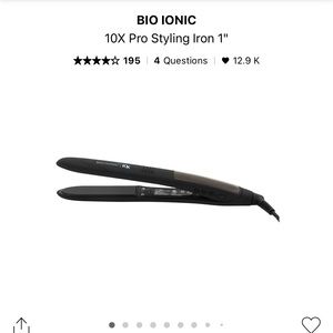 Bio ionic hair straightener